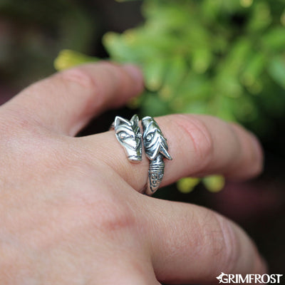 Rings - Freki & Geri Ring, Silver - Grimfrost.com