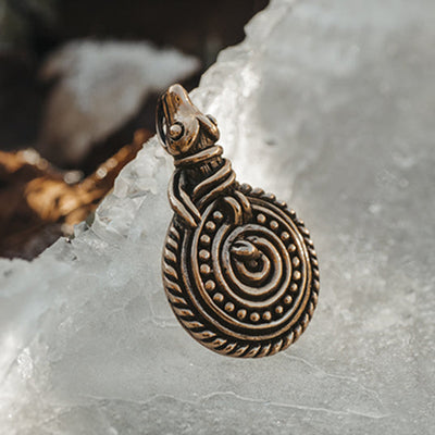 Pendants - Nidhöggr Amulet, Bronze - Grimfrost.com