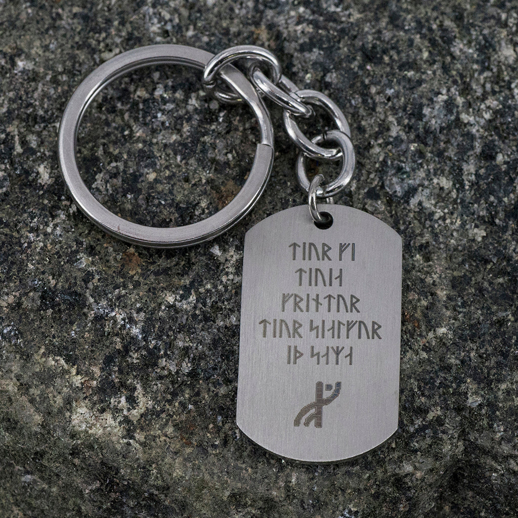 Key Chains - Havamal Keychain, Stanza 76 - Grimfrost.com