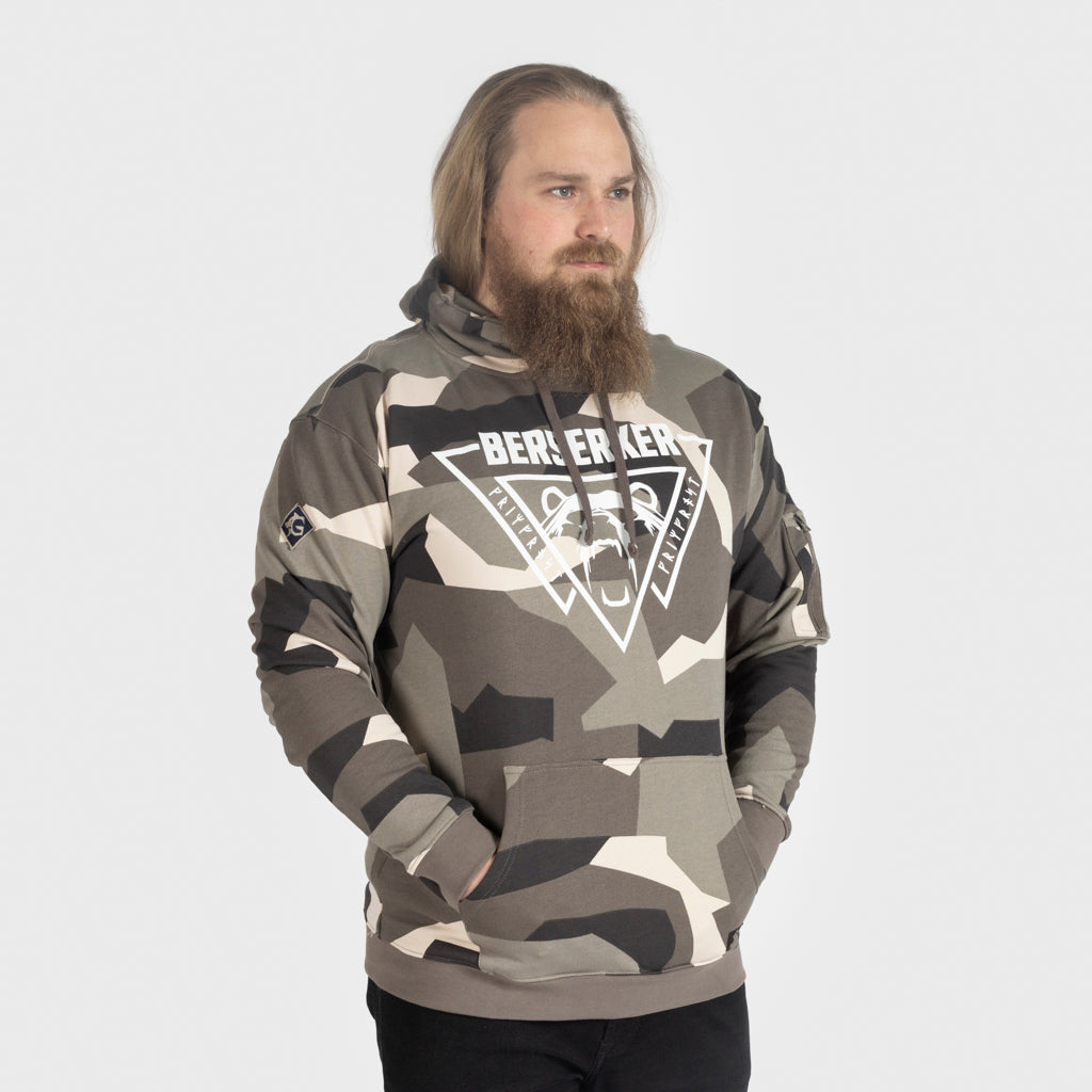 Premium Hoodie, Berserker, M90 Brown Camo