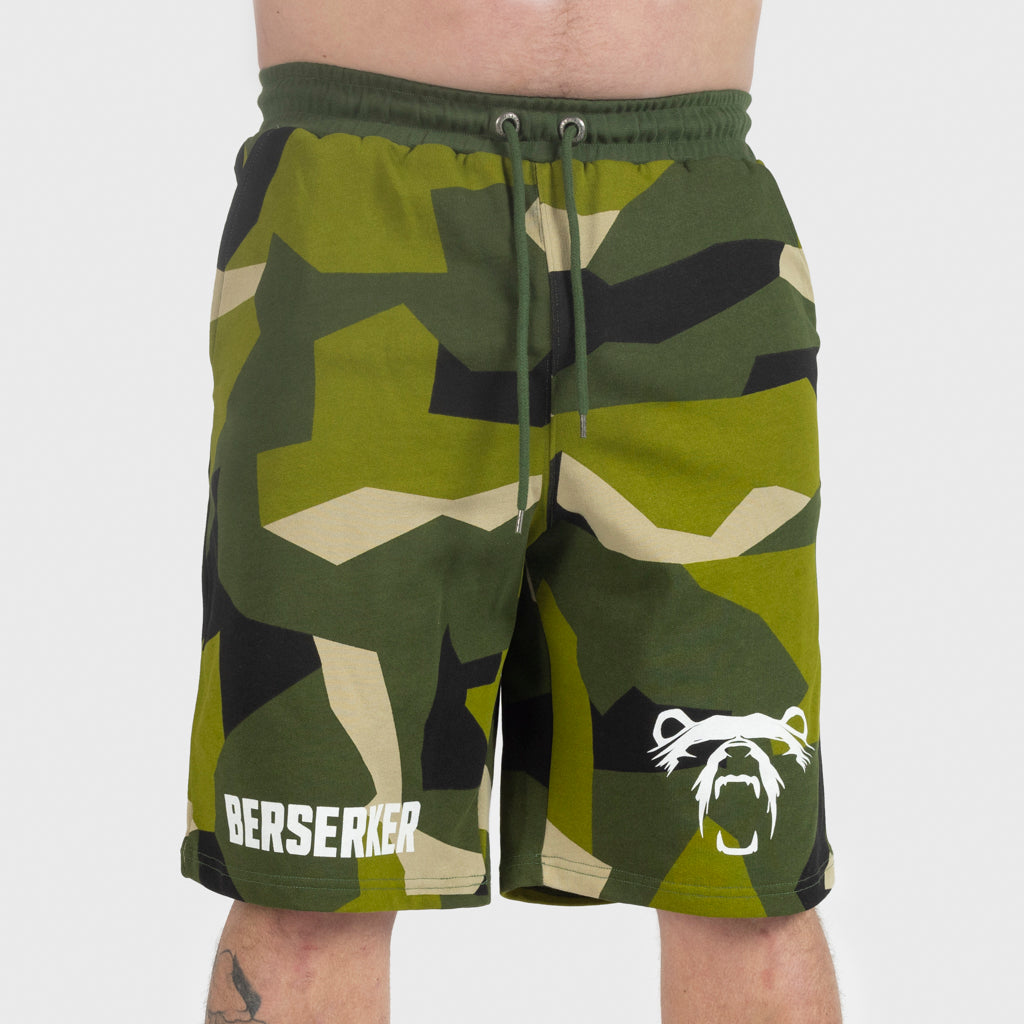 Premium Sweatshorts, Berserker, M90 Green Camo