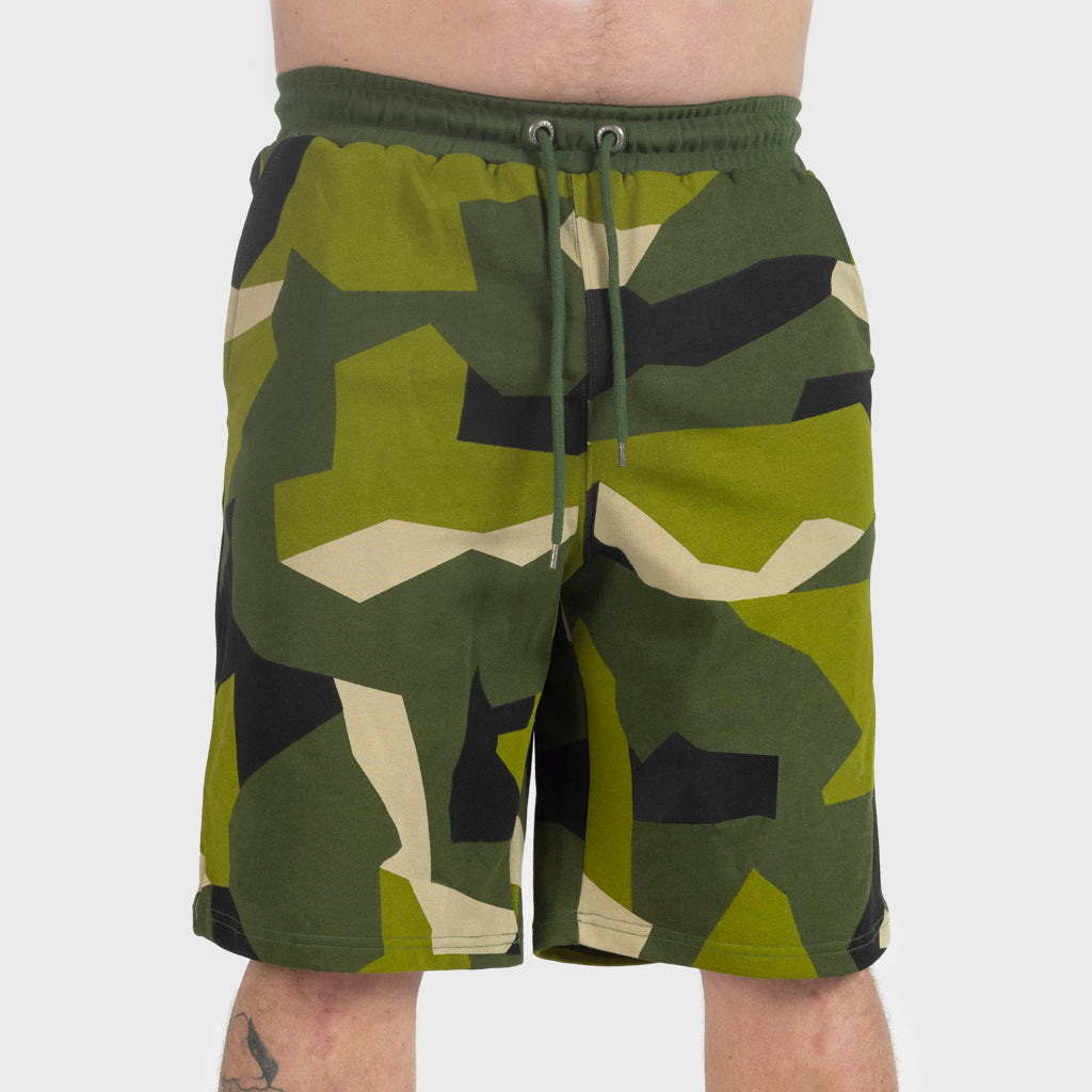 Premium Sweatshorts, Grimfrost, M90 Green Camo