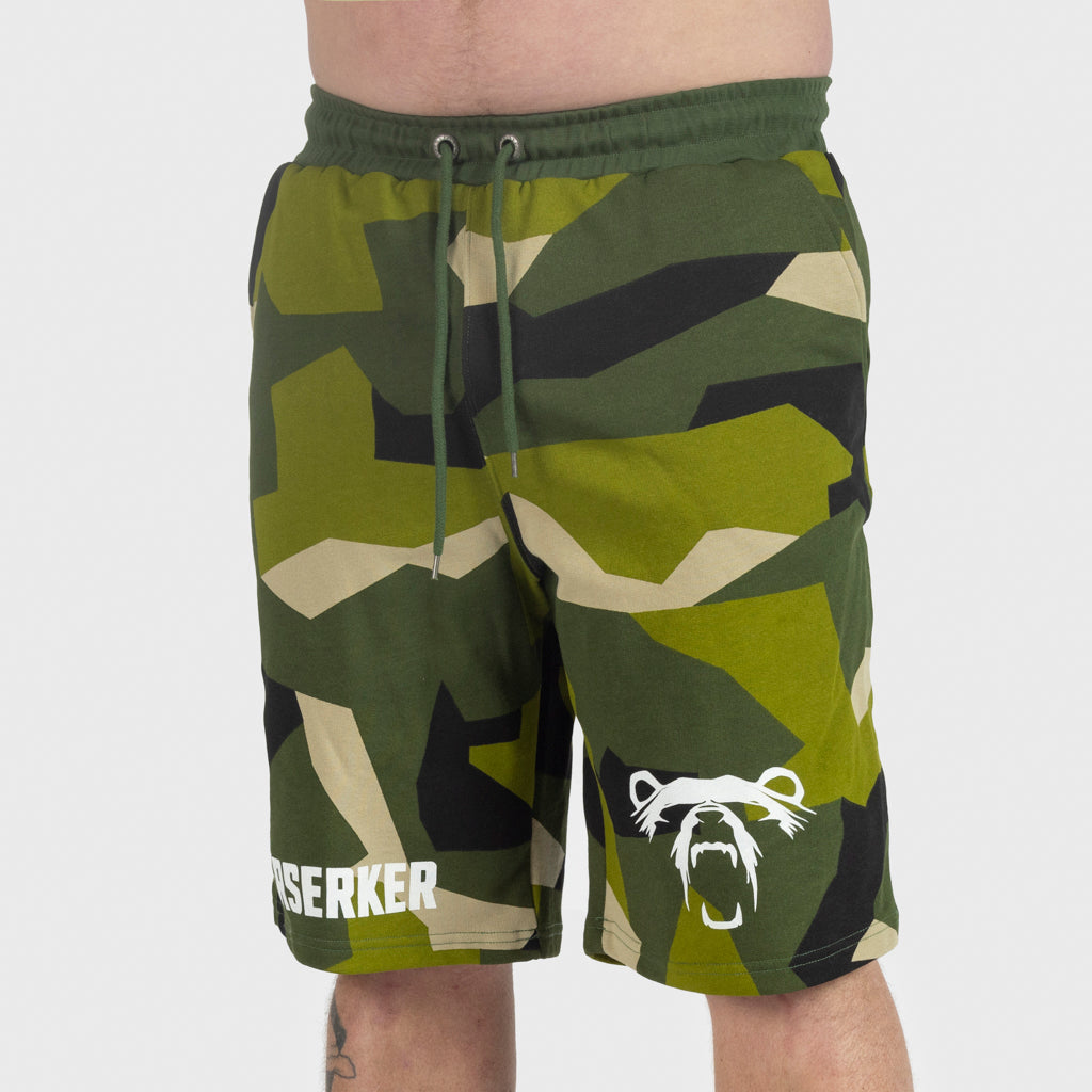 Premium Sweatshorts, Berserker, M90 Green Camo