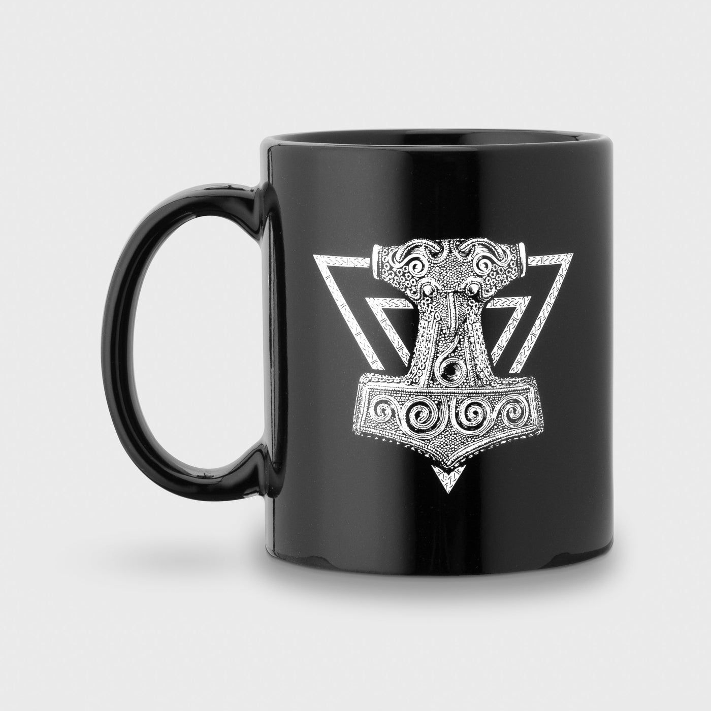 Coffee Mug, Mjolnir, Black