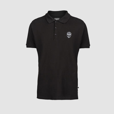 Polo Shirt, Clan Helmet, Black