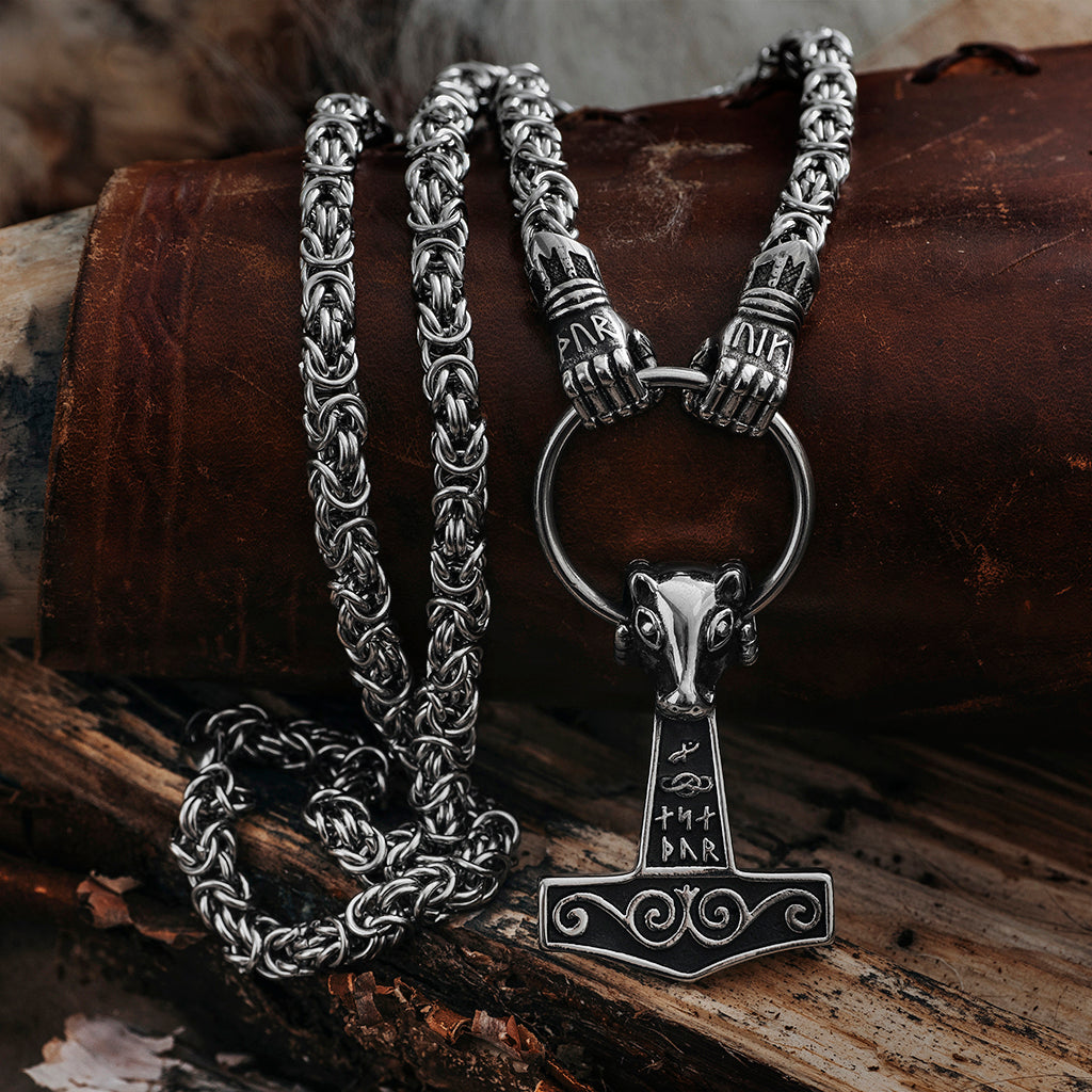 Jarngreipr King Chain, Set 2, Stainless Steel – Grimfrost Intl