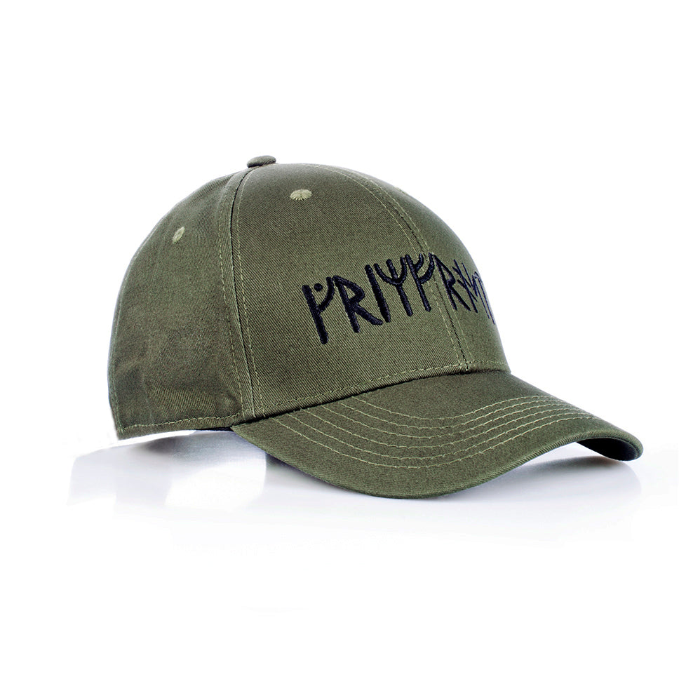 Grimfrost Rune Baseball Cap, Army Green