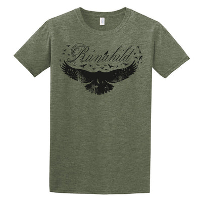 T-shirts - T-shirt, Rúnahild, Heather Military Green - Grimfrost.com