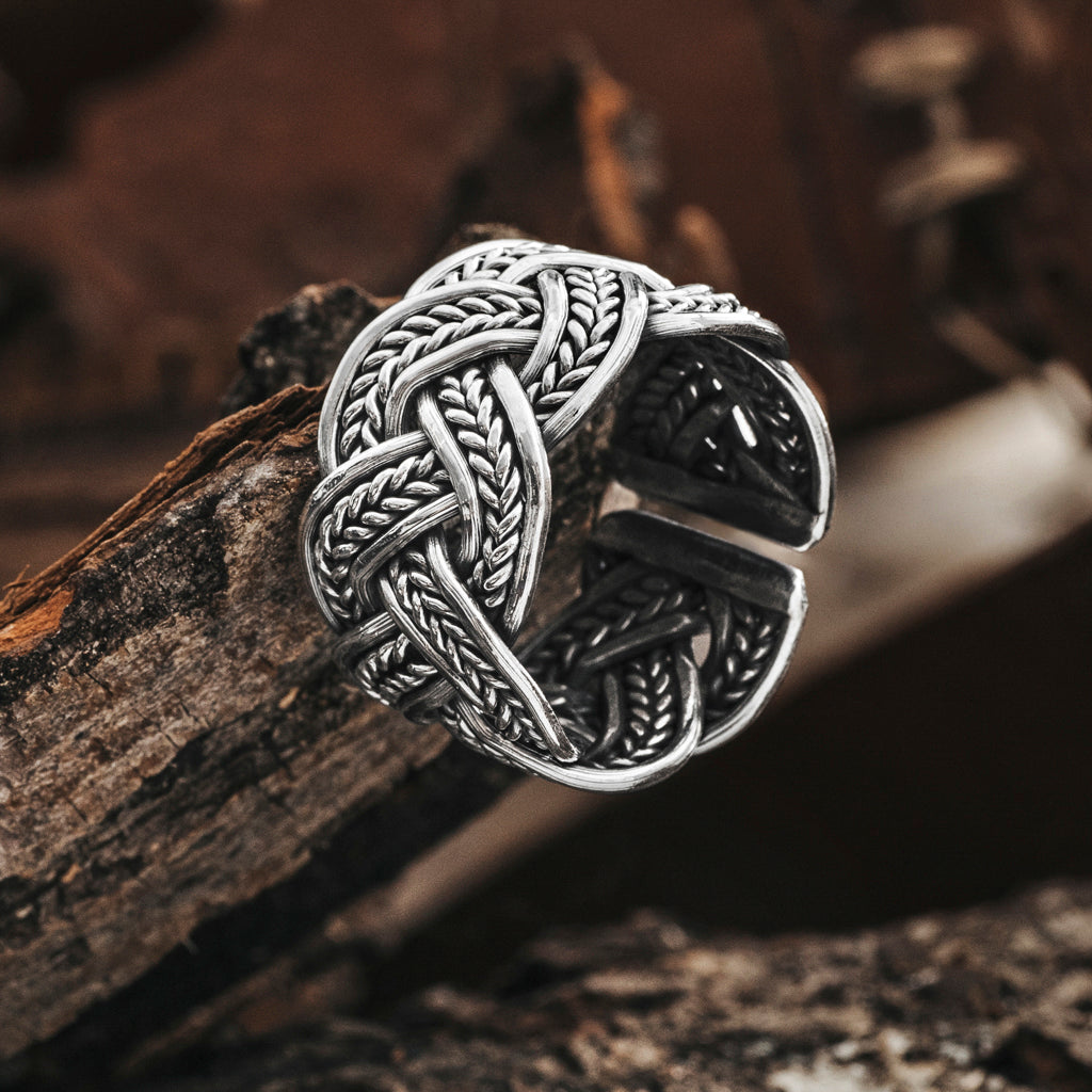 Rings - Knotwork Ring, Silver - Grimfrost.com