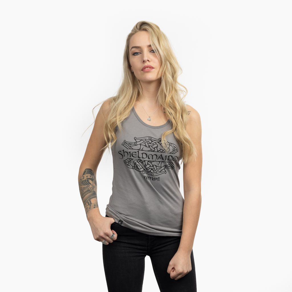 Women's Premium Tank, Shieldmaiden, Grey