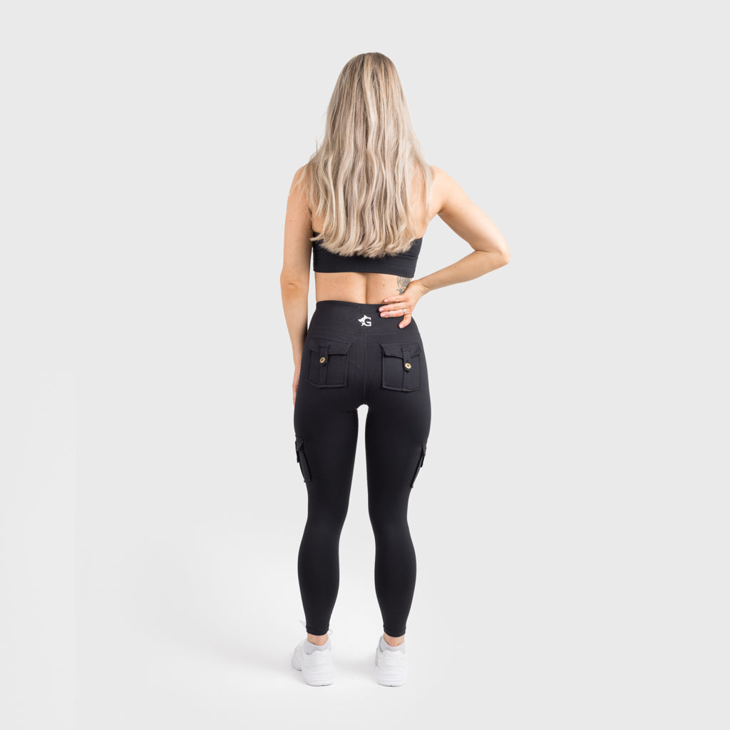 Cargo Leggings, Black