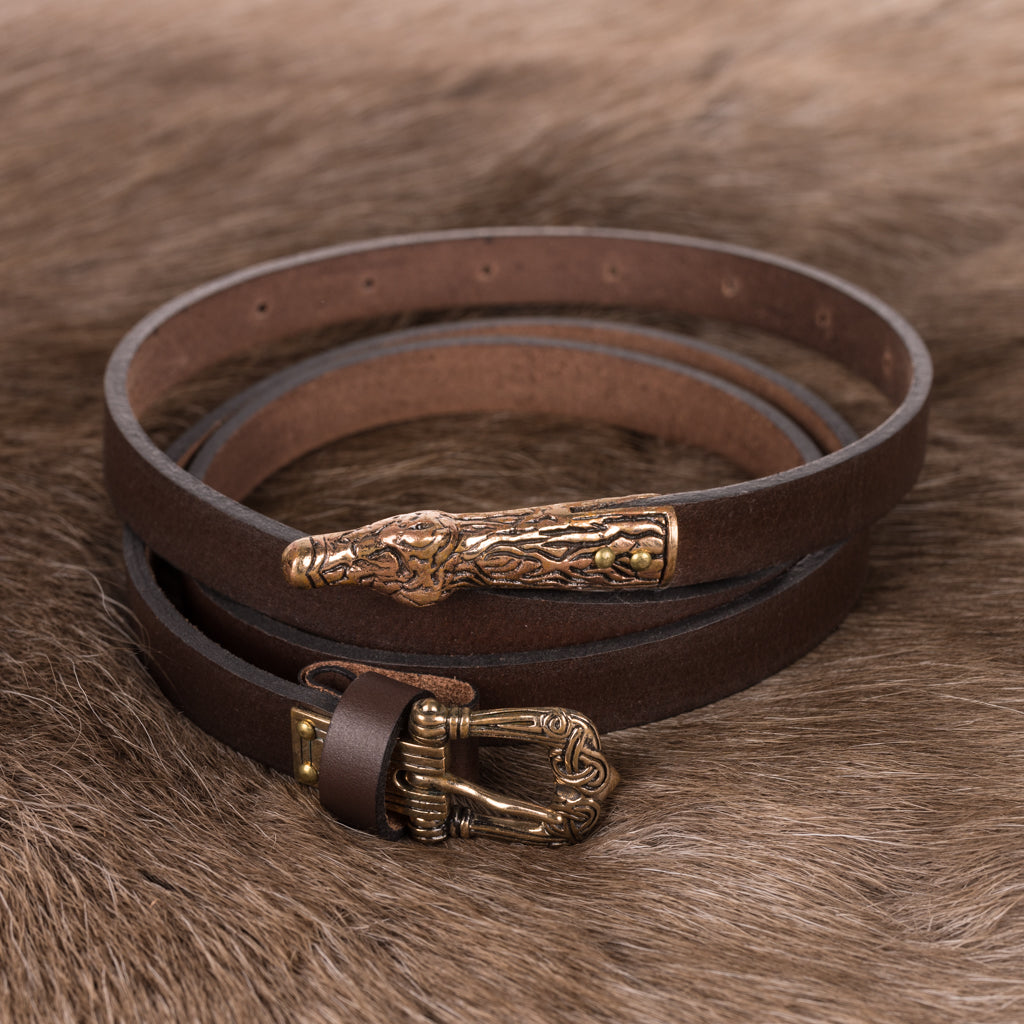 Viking Belt, Birka 949, Antique Brown