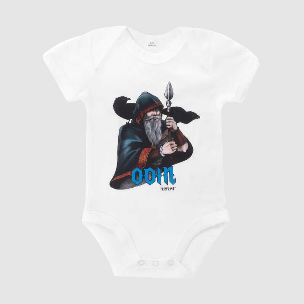 Baby Bodysuit, Odin, White