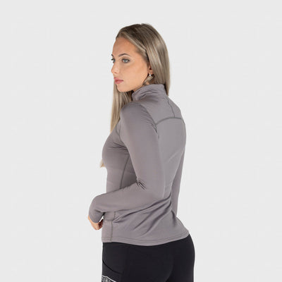 Women's Half Zip, Grey