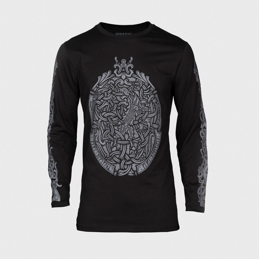 Premium Longsleeve, The Wolf, Black