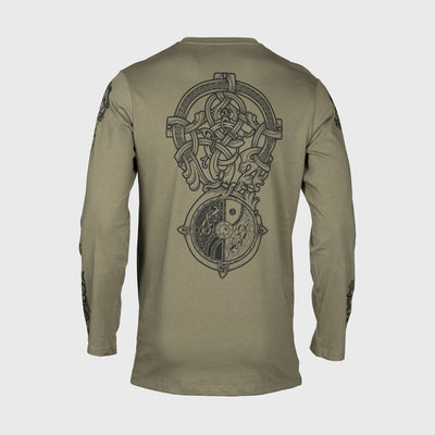 Premium Longsleeve, The Wolf, Green