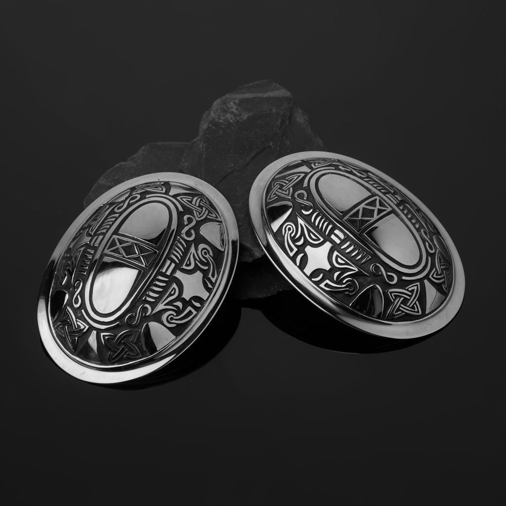 Premium Ribe Tortoise Brooches, Silver