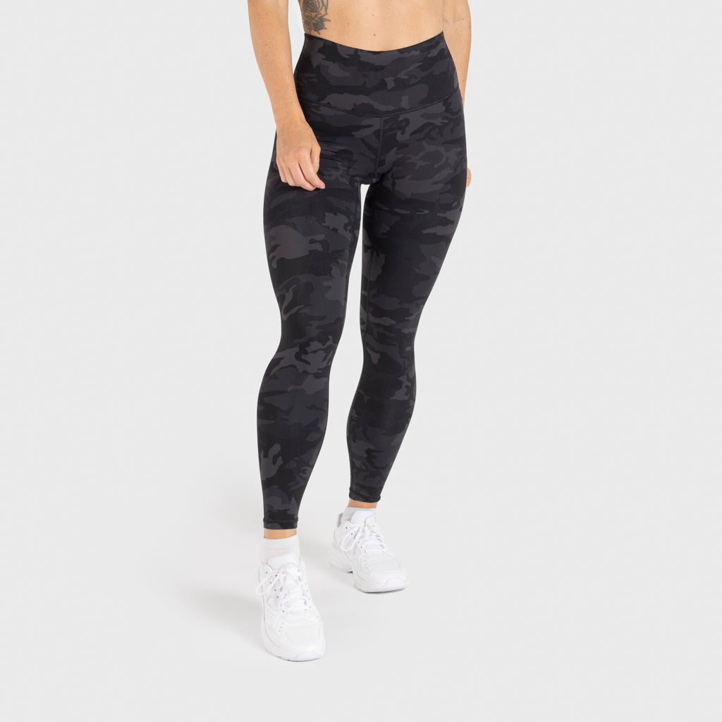 Camo Leggings, Black