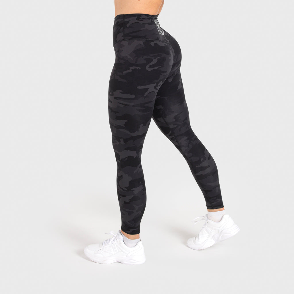 Camo Leggings, Black