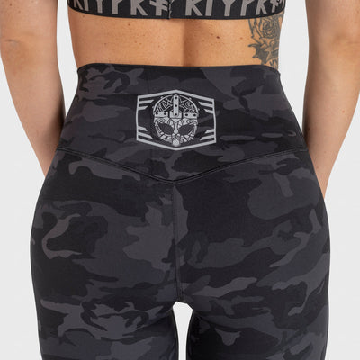 Camo Leggings, Black