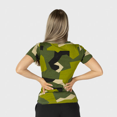 Women's Premium Tee, Shieldmaiden, M90 Green Camo