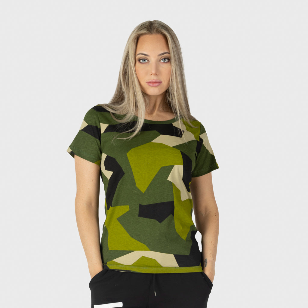 Women's Premium Tee, Grimfrost, M90 Green Camo