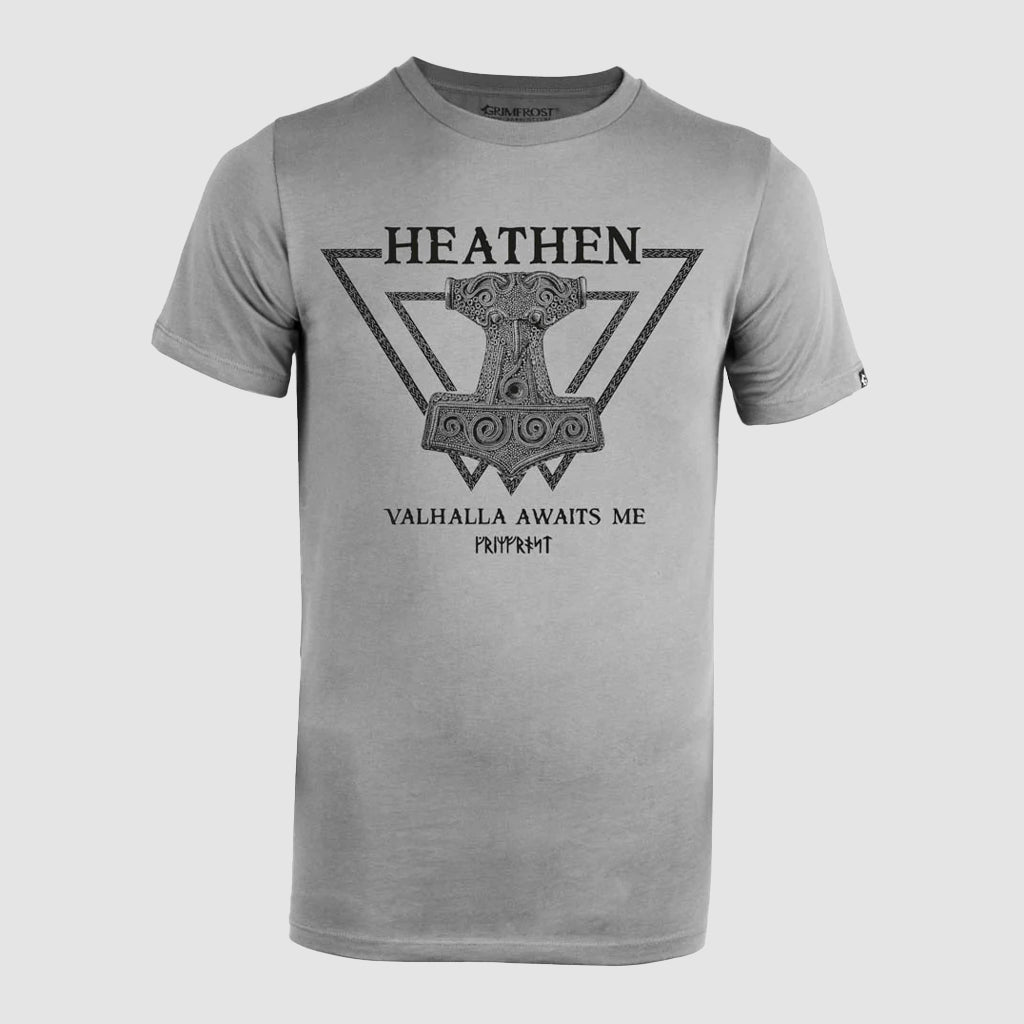 Premium Tee, Heathen, Grey