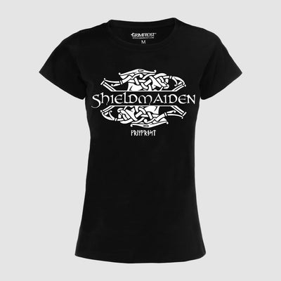 Women's Premium Tee, Shieldmaiden, Black